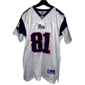 Randy Moss N.E.  Patriots Super Bowl XLII Mens NFL Reebok Jersey Size 50
